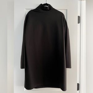 Emerson Fry Mock Neck Black Dress